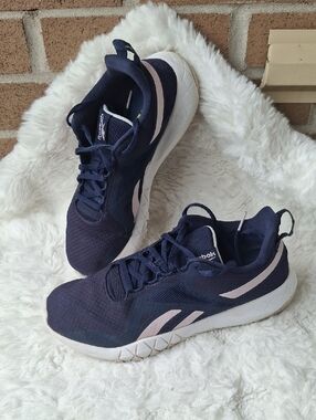 Reebok Flexagon Force 3 Women’s Training Shoes - Navy/Pink - Size 8